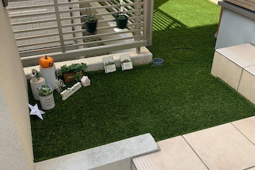 マンション中庭